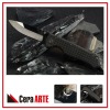 3.75" mini pocket knife (mirror polished blade with Carbon Fiber/stainless steel liner handle)