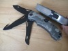 3 blade folding camping knife / three blade folding hunting knife / digital camo knife