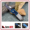 3" ceramic folding knife (mirror polished blade with Titanium Coated Steel Bolster handle)