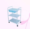 3 layers iron fram tool cart of beauty machine