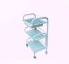 3 layers iron fram tool cart of salon equipment