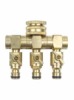 3-way shut off connector with valve