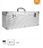 300-Disc CD/DVD Aluminum Carrying Case with Removable Sleeves