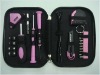 31pcs home owner's tool set,canvas bag tool kit ladies tool kit pink tool set