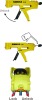 380ml two component caulking gun,adhesive caulking gun