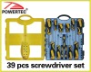 39pcs screwdriver set in case