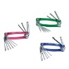 3PCS FOLDING ALUMINIUM ALLOY HEX KEY (CR-V)