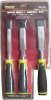 3pcs Wood Chisel Set with TPR/PP Handle