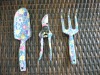 3pcs garden tool set with transfer printing