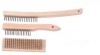 3pcs steel wire brush with wooden handle