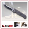 4.25" ceramic folding knife (mirror polished blade with Carbon Fiber/stainless steel liner handle)