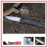 4.25" ceramic folding knife (mirror polished blade with White Aluminum/ CNC Machined handle)