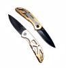 4.5'' Beautiful aluminum handle camping knives