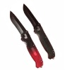 4.5'' Beautiful colorful camping knives with aluminum handle