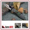 4.5" ceramic folding knife (mirror polished blade with Aluminum/Stone inlay handle)