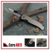 4.5" ceramic folding knife (mirror polished blade with Titanium handle)