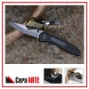 4.5" ceramic pocket knife (mirror polished blade with Aluminum/Carbon Fiber inlay handle)