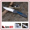 4.5" folding knife (mirror polished blade with Aluminum/Bone inlay handle)