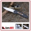 4.5" pocket knife (mirror polished ceramic blade with Aluminum/Stag inlay handle)