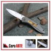 4.5" zirconia ceramic knife (mirror polished blade with Aluminum/Bone inlay handle)
