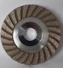 4"Aluminum body diamond turbo grinding cup wheel