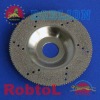 4' Electroplated Diamond Grinding Cup Wheel with Sawtooth Rim--ELAZ