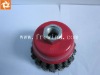 4"crimped wire cup brush with nut