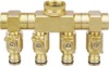 4-way shut off connector with valve
