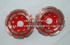 4" welded Diamond grinding cup wheel -double row in diamond tools