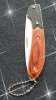 420steel keyring wood handle knife KF500