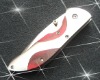 420steel wood handle folding knife KC1100