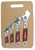 4pc Adjustable wrench set