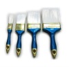 4pcs 1''-4'' 100% polyester hair plastic handle oil paint brush set