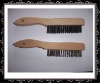 4x16row wood handle industrial brush for cleaning