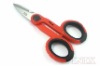 5.5" PP+TPR Plastic Grip Electricians Scissors