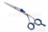 5.75" Sword Blade with Blue Titanium Screw & Finger Rest Hair Cutting Shears