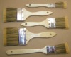 5 pieces Synthetic Hair Head Wooden Handle Paint Brush