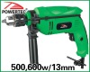 500/600w 13mm impact drill