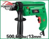 500/600w 13mm impact drill