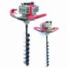 52CC/1.65KW Gas Earth Auger; Portable Ground Drill with 100mm, 150mm, 200mm auger bits HT-DZ520B