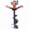 52CC/1.65KW Gasoline Earth Auger Drill with 100mm, 150mm, 200mm auger bits HT-DZ520