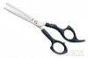 6.5" Black ABS Plastic Grip Salon Thinning Scissors