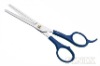 6.5" Blue ABS Plastic Grip Barber Thinning Scissors