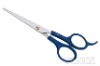 6.5" Blue ABS Plastic Grip Hair Salon Scissors