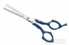 6.5" Blue ABS Plastic Grip Hair Thinning Shears