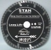6' Deep teeth turbo small diamond Saw blade for long life cutting granite/diamond saw Blade(STAH)
