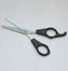 6'' barber hair thinning shears in Qshape PP handle