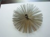 6" card wire round chimney brush