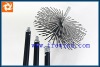 6" card wire square chimney brush/flue brush set