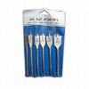 6 pcs Wood Working Spade Drill Bit Set with Durable Rubber-sided Case